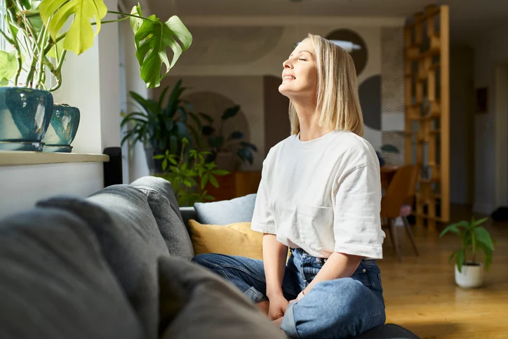woman soaking up natural vitamin d